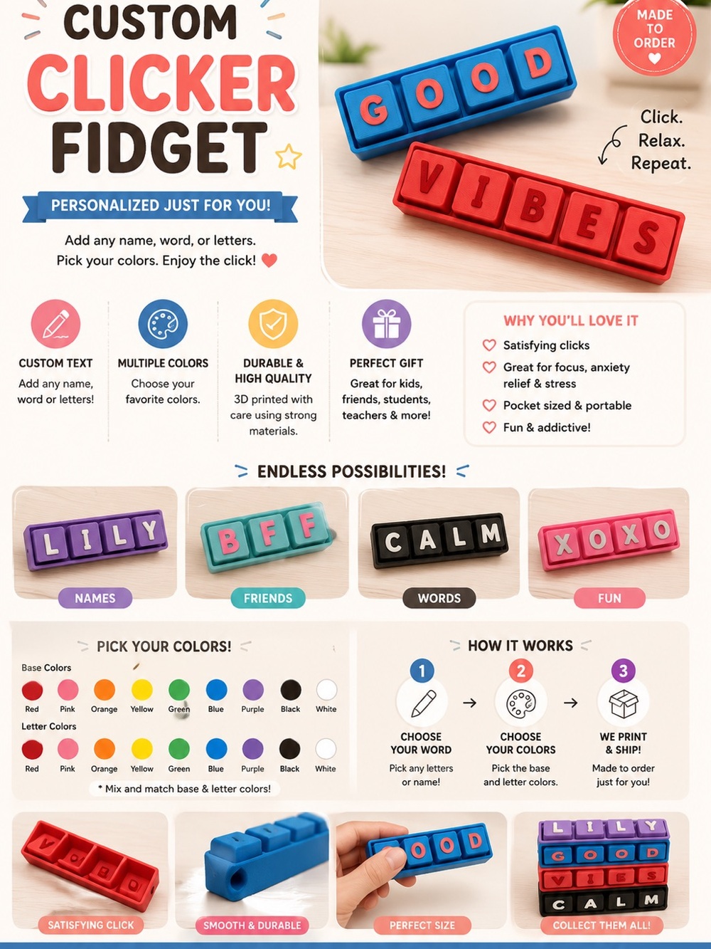Custom Clicker Fidget